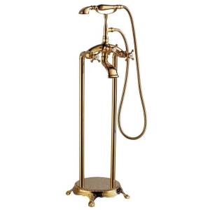Смеситель для ванны Abber Klassik AF8415G напольный, золотой