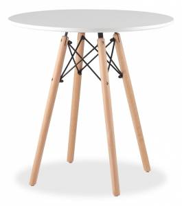 Стол обеденный Stool Group Eames DSW Z-230/70 круглый белый 70x72 D=70