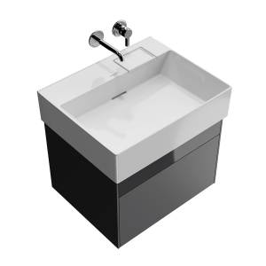 Тумба с раковиной Kerama Marazzi Logica стальной серый, 70 см, раковина LO.wb.70.0