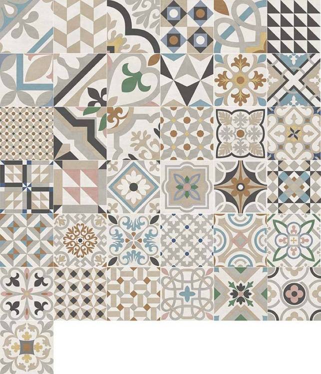 Керамогранит New Trend Design Art GP2020DMX11 Design Mix 3 матовый 200x200x8