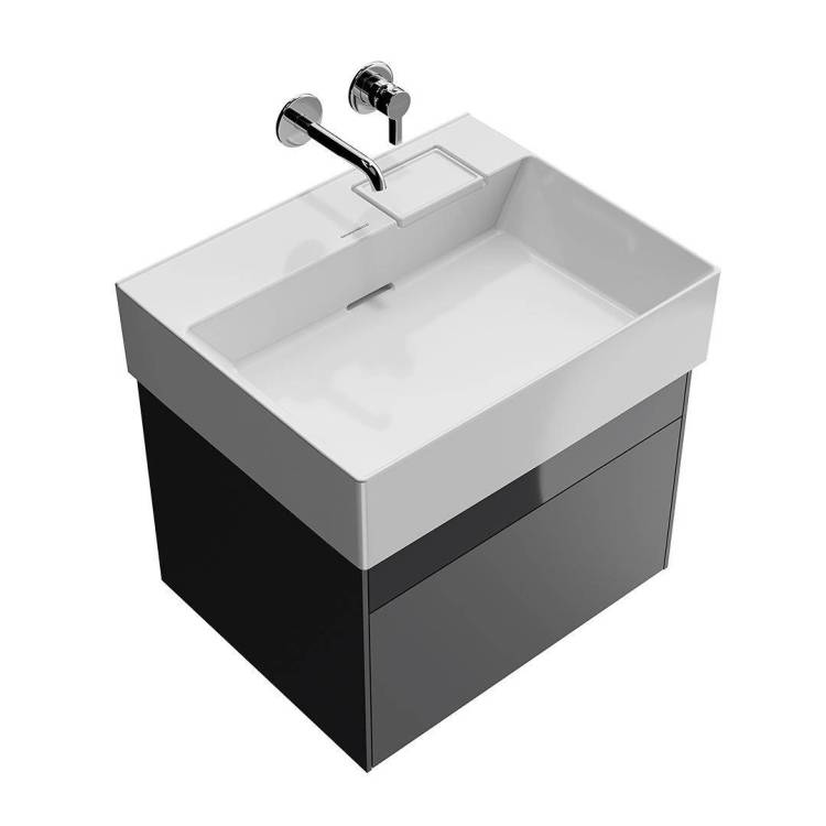 Тумба с раковиной Kerama Marazzi Logica стальной серый, 70 см, раковина LO.wb.70.0