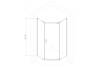 Душевой уголок Royal Bath RB9080TR-T-BL 80x90 фото 3