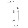 Душевой комплект Wonzon & Woghand WW-88939072-BGM темный графит, встраиваемый