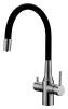 Смеситель для кухни Paulmark Salix Sa213419-BS с гибким изливом, брашированная сталь