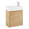 Тумба под раковину Belbagno Kraft Mini KRAFT MINI-500/260-1A-SO-RNN-L 45x25x50 Rovere Nebrasca Nature подвесная с распашной дверцей, левосторонняя