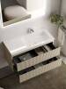 Тумба с раковиной Sancos SNOB R SNR100RCE подвесная, правая, Beige Soft фото 3