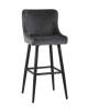 Стул барный Stool Group Ститч MC15B VELVET HLR-21 DUAL серый