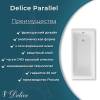 Чугунная ванна Delice Parallel DLR220502RB-AS 170x80, белая, с антискользящим покрытием, с черными матовыми ручками, с ножками фото 6