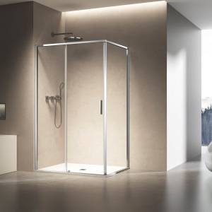 Душевой уголок Vincea Slim VSR-6SL8011CL профиль хром, стекло прозрачное, 110x80x200