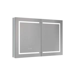 Зеркало-шкаф Aquatek AQ7104-MLC с подсветкой, хром, 100x70x13.3