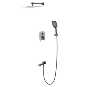 Душевой комплект Wonzon & Woghand WW-88939072-BGM темный графит, встраиваемый