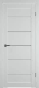 Межкомнатная дверь Владимирская Фабрика Дверей Emalex 27 Emalex Steel стекло White Cloud 700x2000