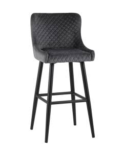 Стул барный Stool Group Ститч MC15B VELVET HLR-21 DUAL серый