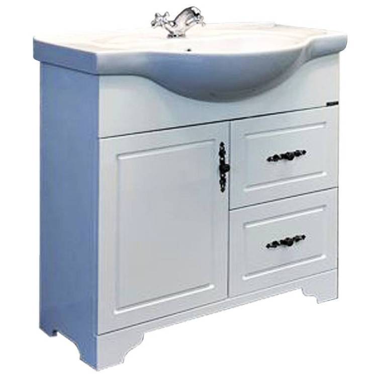 Тумба с раковиной Comforty Севилья-85 00-00003083 белый