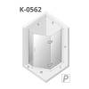 Душевое ограждение NEW TRENDY NEW AZURA R (R) 100x80x195 K-0562 (хром) фото 3
