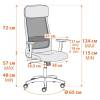 Кресло компьютерное Tetchair Profit 20614 ткань, серый, черный фото 14