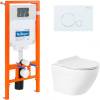 Комплект Belbagno Sfera-R BB046CHR/BB2111SC/BB002-80/BB014-SR-BIANCO кнопка белая