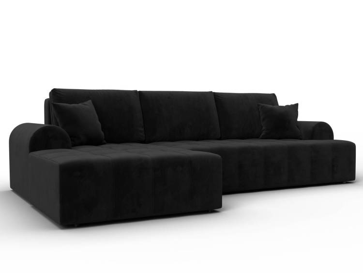 Диван угловой Лига Диванов Лига-080 134750L Черный