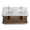 Тумба с раковиной BelBagno KRAFT 120 подвесная, на две чаши, Rovere Nebrasca Nature фото 4