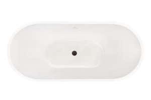 Акриловая ванна Royal Bath Wave RB610100BL белая, 150x73