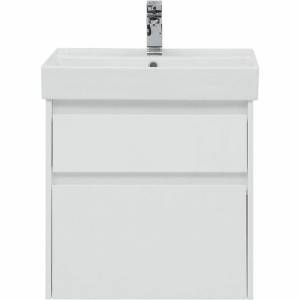 Тумба с раковиной Aquanet Nova Lite 60 245240 подвесная, белый глянец