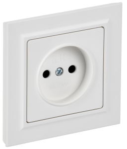 Розетка 1-местная IEK Brite BR-R10-10-K91-F арктический белый