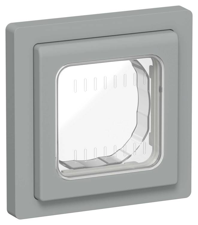 Рамка 1-постовая IEK Flite FI-M10-32-55-K03 серый