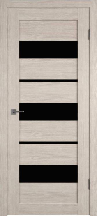 Межкомнатная дверь Владимирская Фабрика Дверей Atum 23 Cappuccino стекло Black Gloss 900x2000