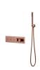Смеситель для ванны и душа Boheme Fusion Termo 131-SYS-CB с ручным душем, Copper Brushed
