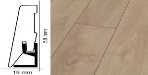 Плинтус Kronotex ktex1 Дуб светлый макро Бежевый 2400x58x19