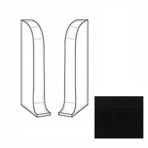 Заглушки LinePlast Черный L029 58 мм (пара)