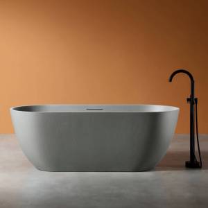 Ванна из искусственного камня Abber Frankfurt AM9941MLG 170x75 светло-серая матовая