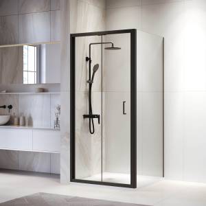 Душевой уголок RGW Passage PA-132B 060813288-14 профиль черный, стекло прозрачное, 80x80
