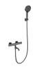 Смеситель для ванны Wonzon & Woghand WW-B3013-A1-BGG с душем и термостатом, темный графит