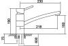 Смеситель для кухни EMAR Steel ЕС - 3011 black фото 2