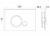 Комплект Belbagno Due BB3103CHR/SC/BB002-80/BB014-SR-BIANCO кнопка белая фото 9