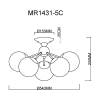 Потолочная люстра MyFar Kate MR1431-5C фото 2