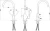Комплект Paulmark Weimar PM216550-WH белый + Смеситель Paulmark Essen Es213211-CR для кухонной мойки, хром фото 7