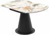 Стол Woodville Teramo 582146 gloss grand jade solid ceramic/черный 135(135)x90x76 фото 3