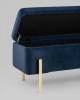 Банкетка-сундук Stool Group Болейн 20A544VF-MOMO-46 с ящиком, велюр синий 110x42 фото 4