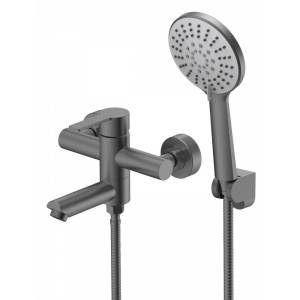 Смеситель для ванны Agger Easy A3121255 оружейная сталь