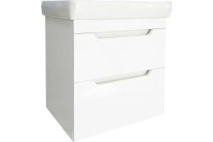 Тумба под раковину Emmy Агата 55 310150 белая, 51.8x55x36.8