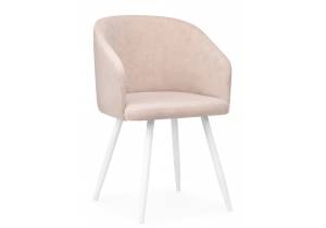 Стул на металлокаркасе Notta Монер 632650 латте (glory 10) / белый