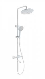 Душевая стойка Wonzon & Woghand WW-B3065-T1-MW с термостатом, белый