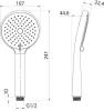 Душевая лейка IDDIS Ray RAY3F0Bi18 черная матовая фото 5