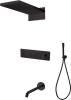 Душевой комплект Boheme Fusion 130-2-B С ВНУТРЕННЕЙ ЧАСТЬЮ, Black