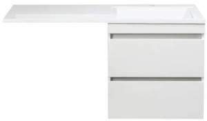 Тумба с раковиной Style Line Даллас 120 подвесная правая, белая