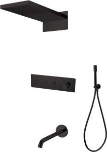 Душевой комплект Boheme Fusion 130-2-B С ВНУТРЕННЕЙ ЧАСТЬЮ, Black