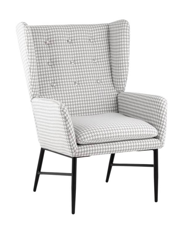 Кресло Stool Group Мэйден QH-8318K HT01 гусиная лапка серый
