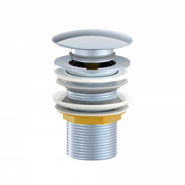 Донный клапан для раковины Wonzon & Woghand WW-88SS02-CR хром